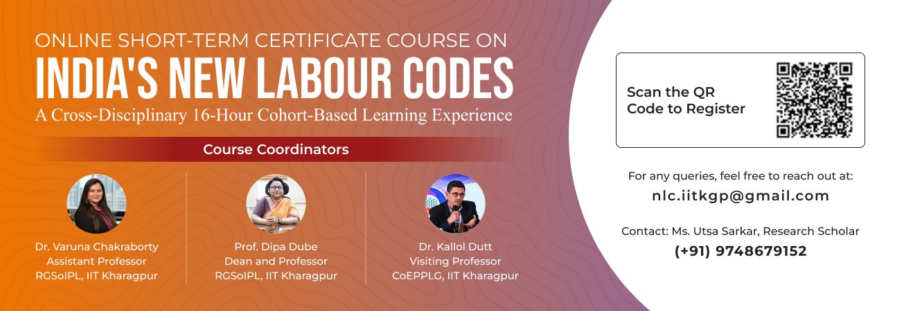 Online Certificate Course on India's New Labour Codes